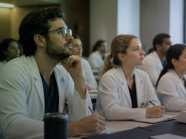 Profissionais de saúde em formação continuada
