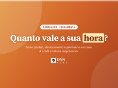 Cartaz com a frase "A hora que aparece e a hora que existe" e os dados da calculadora: seis campos a preencher, duas referências do SSN e nenhum dado enviado